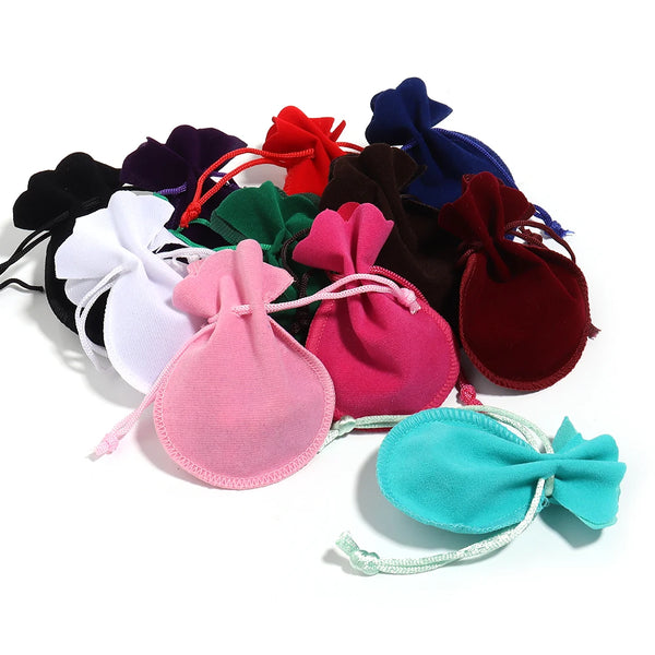 1-10pcs/lot Drawstring Velvet Bag Drawstring Calabash Pouch Jewelry Packaging Bag Wedding/Christmas Favor Pouches & Gift Bags