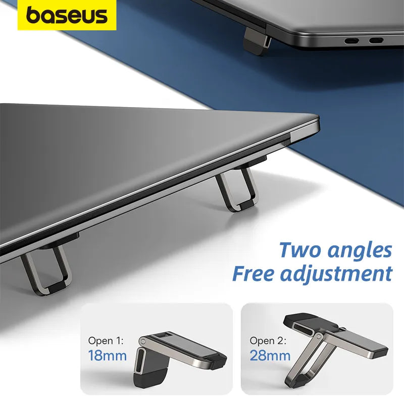 Baseus Laptop Stand for Desk Computer 2PCS Portable Aluminum Notebook Holder Laptop Stands for Macbook Pro iPad 10-18 Inch Stand