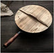 Wooden cover and wok