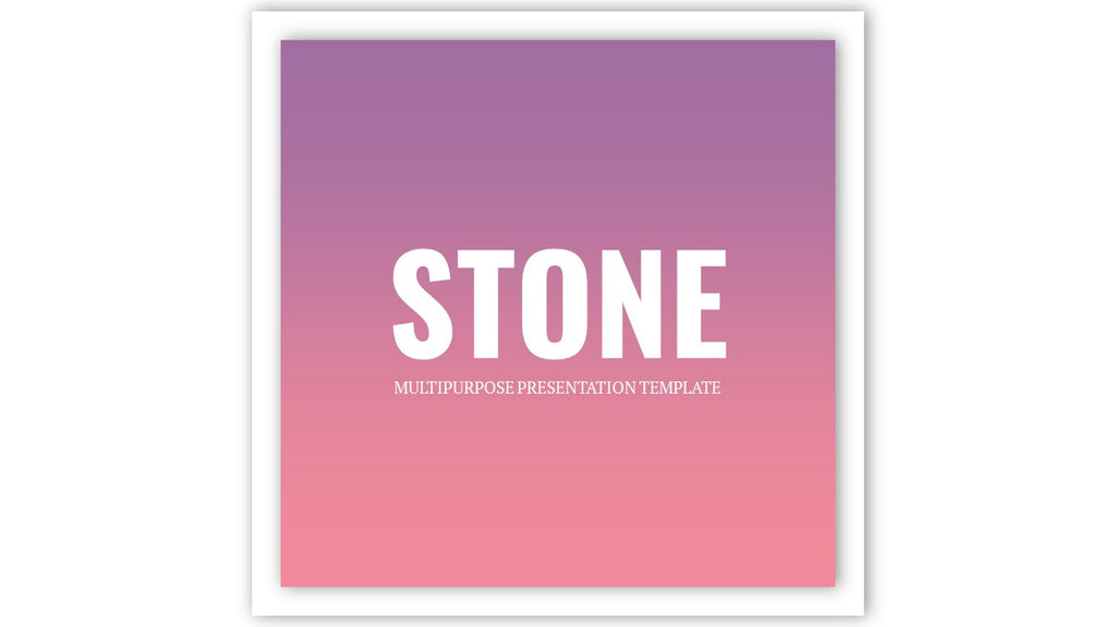 EASTER SALE! STONE simple POWERPOINT TEMPLATE