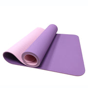 TPE yoga mat purple/light pink