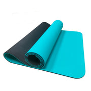 TPE yoga mat turquoise/black