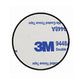 Circular plate with adhesive