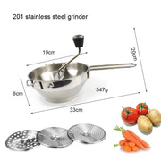 Fruit and vegetable grinder