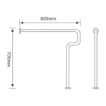 T Shape Anti-slip Bathroom Toilet Safety Grab Bars for Handicapped Disabled Elderly Gravida WC Armrest Grab Rail Shower Handrail