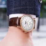 Watch Luxury High Quality 41Mm Corgeut Moon Phase Business Men Automatic Mechanical Leather Watch