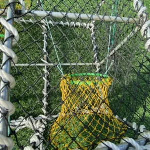 HDPE Aquaculture Trap Cage Square Ocean Crab Pot Fish Bait Trap Multifilament Style Features Metal Coating Frame