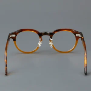 Vintage Acetate Glasses with Clear Lens, Anti Blue Light, Model 5806