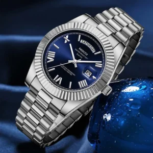 NIBOSI 2628 Quartz Watch Luminous Calendar Concise Casual Hand Watch