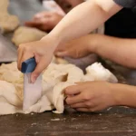 Stainless Steel Pizza Cutter Portion Maker Food Scrapers Rubber Handle Cut Knife Dough Pastry Scrapers Chopper