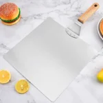 Pizza Cutter Turning Peel Rocker Spatula Baking Peelers Stainless Steel Wooden Handle Kitchen Accessories