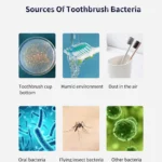 Intelligent Disinfection UVC Toothbrush Sterilizer with Five Toothbrushes Holder