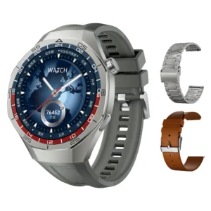 SK40 Men Sport Smart Watch With 3 Straps BT Call 1.53Inch Round Voice Assistant Fitness Tracker Waterproof Heart Rate Smartwatch