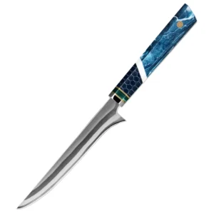 XITUO 7Layer Composite 440C Steel Boning Knife Professional Grade Boning Fillet Knife 6-Inch Boning Knife Resin Honeycomb Handle