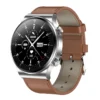 Silver case+ khaki Leather