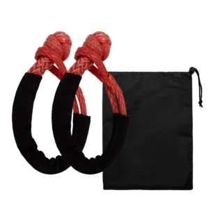 Synthetic uhwmpe soft shackle recovery for 4x4 utv atv emergency tools