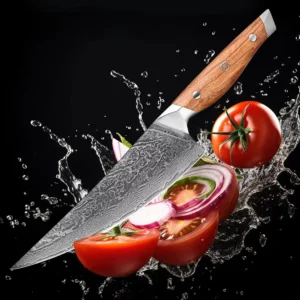 Premium 67-Layer Damascus Steel Nakiri Knife Super Sharp