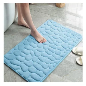 High Quality Soft White Faux Fur Rug Living Room Shaggy Rug Carpet Stone Embossed Bathroom Bath Mat