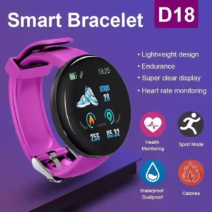 D18 Smart Watch Bracelet Fitness Tracker Blood Pressure Heart Rate Women Men Sport Watches Smart Watch