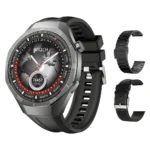 SK40 Men Sport Smart Watch With 3 Straps BT Call 1.53Inch Round Voice Assistant Fitness Tracker Waterproof Heart Rate Smartwatch