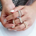 Starsgem Gold Rings Classic Design 14K Gold Lab Grown Diamond Moissanite Jewelry Wedding Band Ring