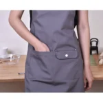 Canvas Apron Unisex Workwear for Men Bib Adjustable Cooking for Woman With Tool Pockets Kitchen Aprons