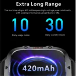 Smart Watch for Men Voice Assistant Breathing Exercise Multiple Sports Modes Weather Flashlight Clock Display Smartwatch