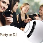 Led A18 Ball LED Mini Bass Portable Wireless BT Speaker  with FM Radio TF Mic USB