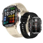 Smart Watch for Men Voice Assistant Breathing Exercise Multiple Sports Modes Weather Flashlight Clock Display Smartwatch