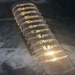 Stainless Steel Gold Plated Chinese Zodiac Sign Pendant Bracelet Necklace Jewelry Set