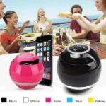 Led A18 Ball LED Mini Bass Portable Wireless BT Speaker  with FM Radio TF Mic USB