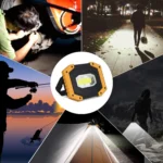 COB 30W LED Work Light Rechargeable Waterproof Flood Lights for Outdoor Camping Hiking Emergency Car Repairing Job Site Lights