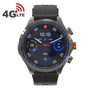 4G LTE Smartwatch for Men – Android/iOS, Full-Touch Fitness Watch