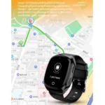 4G GPS Smartwatch with WiFi Elderly Safety Tracker, SOS Emergency Alert, Blood Pressure & Heart Monitoring, Android Watch Phone