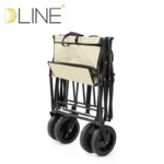 Outdoor Collapsible Camping Cart 600D Oxford Metal Utility Shopping Garden Beach Folding Wagon