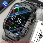 Smart Watch for Men Voice Assistant Breathing Exercise Multiple Sports Modes Weather Flashlight Clock Display Smartwatch