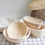 Handmade Bread Proofing Basket Fermentation Basket Set 10 Inch Vegetable Fruit Storage Basket Kit
