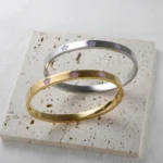 Statement Stainless Steel Jewellery Waterproof 18K Gold Plated Hypoallergenic Colorful Enamel Heart Flower Cuff Bangle for Women