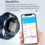 Waterproof Smartwatch O₂ & Health Monitor | Round Touch Screen
