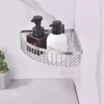 Stainless Steel 304 Durable Black Bathroom Shelves Corner Shower Caddy