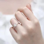 SGARIT Fine Gold Jewelry Platinum 9k 10k 14k 18k Gold 1ct VVS Lab Diamond CVD Moissanite Ring Wedding Engagement