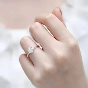 SGARIT Fine Gold Jewelry Platinum 9k 10k 14k 18k Gold 1ct VVS Lab Diamond CVD Moissanite Ring Wedding Engagement