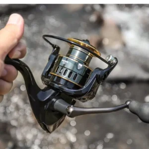 Topline Fishing Reel HE500 800-7000 High Quality Spinning Reel Gear Ratio 5.2:1 Metal Spool Saltwater Reel Fishing 8KG Max Drag