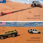 3/4 Inch Double Braid Nylon Kinetic Rope Strap Kenitic Tow Retractable Recovery Rope