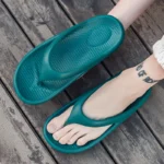 Thick Sole Soft Eva Flip Flops slippers Outdoor Green Shoes for Men and Women 35-46