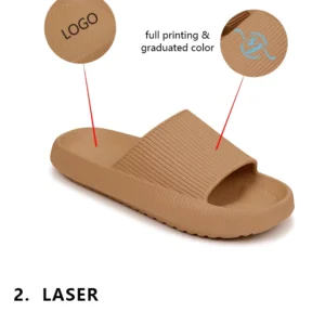 Chancletas Flip Flops  Custom logo Hot Sale Pillow Slides Home Cloud slippers