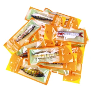13.4CM 18G Multi Jointed Fishing Lure Hard Plastic 8 Sections Fishing Bait