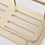 Wall Mounted Gun Grey Bathroom Organizer Kitchen Storage Rack Caddy Basket Stainless Steel Bathroom Shelf