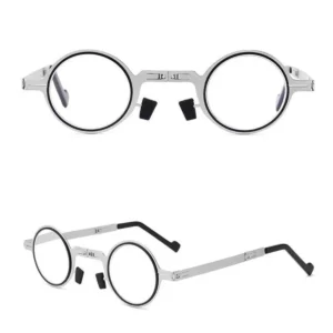 Ultra Light Titanium Reading Glasses, Foldable Screwless, Anti Blue Light