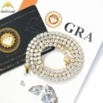 Hip Hop Iced Out Fine Jewelry 2mm 3mm 4mm 5mm 6mm 6.5mm Lab Diamond 925 Silver VVS Moissanite Tennis Chain Necklaces